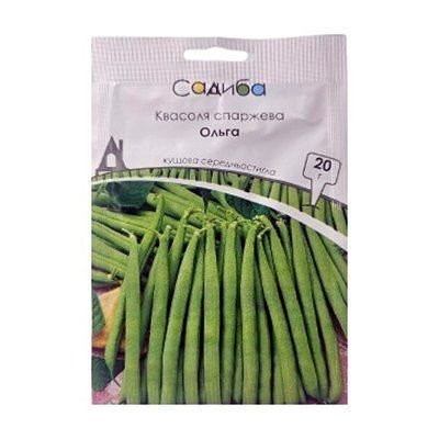 Насіння квасолі спаржевої Ольга , 20 г (Садиба)