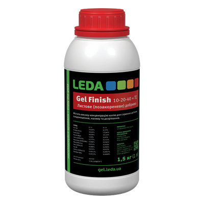 Добриво Gel Finish 10-20-40 + ТЕ, 1 л / 1,5 кг (Leda Agro)