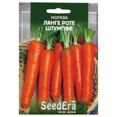 Насіння моркви Ланге Роте Штумпфе , 20 г (Seedera)