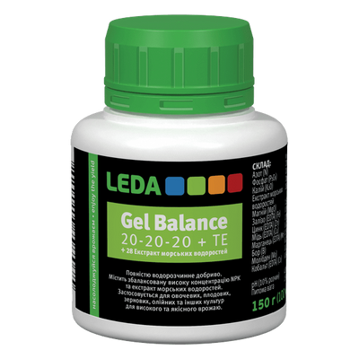 Добриво Gel Balance 20-20-20 + ТЕ, 100 мл / 150 г (Leda Agro)