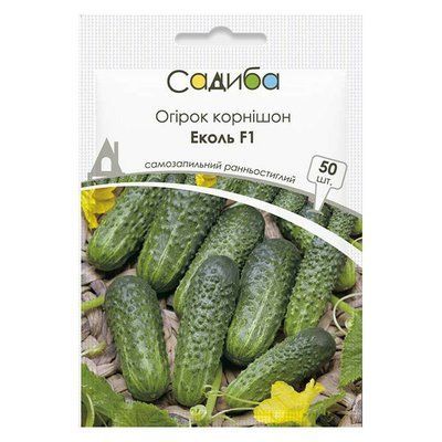 Насіння огірка Еколь F1, 50 шт (Садиба)