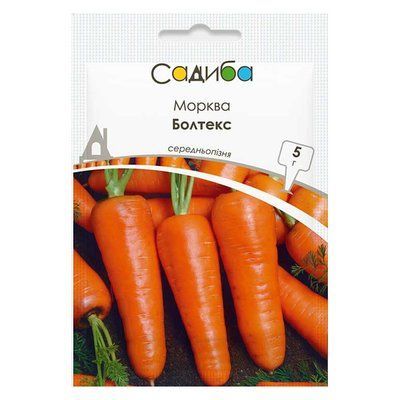 Насіння моркви Болтекс, 5 г (Садиба)