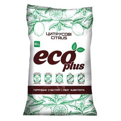 Торф'яний субстрат для цитрусових EcoPlus 6 л (Торф Ленд Україна)
