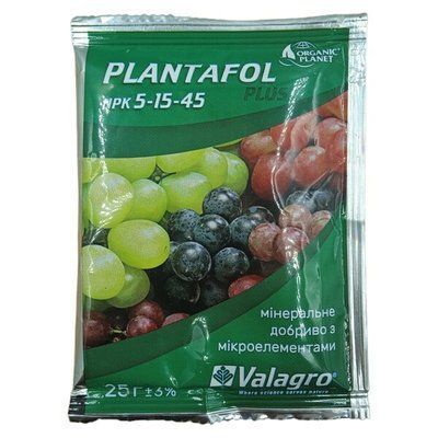 Добриво Plantafol &laquo;NPK 5+15+45&raquo; plus, 25 г (Organic Planet)