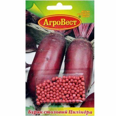 Насіння буряка столового Циліндра, 100 нас (драже) (АгроВест)
