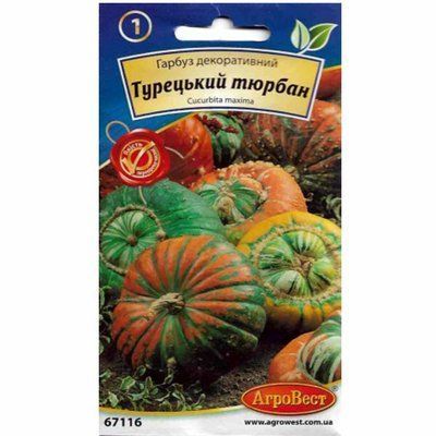 Гарбуз декоративний Турецький тюрбан 5 нас (АгроВест)